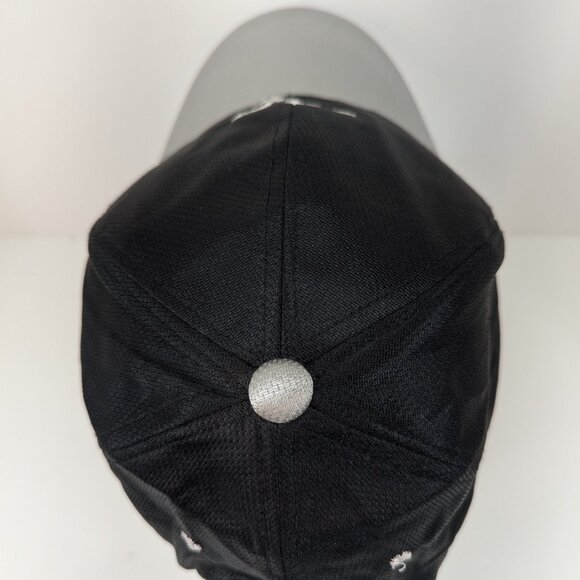 Veezo White Embroidered Logo Men's Black Adjustable Strap Back Cap Hat NWOT - Picture 5 of 7